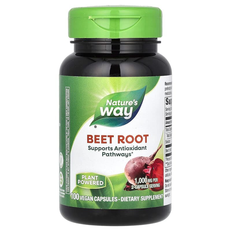 Nature’s Way, 비트 뿌리 500 mg 100비건캡슐