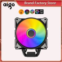 프리즘쿨러 무소음 쿨러 aigo p6 cpu 쿨러 6 히트파이프 argb 라디에이터 팬