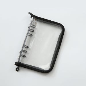 지퍼 6공 다이어리 커버 포카 바인더 - A6 후르츠 칼라 블랙에디션 현금 저축 가계부