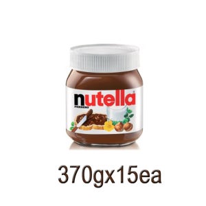 누텔라 초코잼 370g, 15개(1박스) 페레로 헤이즐넛 코코아 스프레드