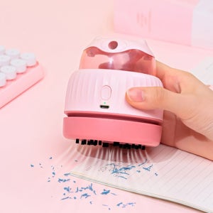 지우개 똥 스마트 진공 학생 책상 키보드 미니 소형 간편 청소기 연필깎이