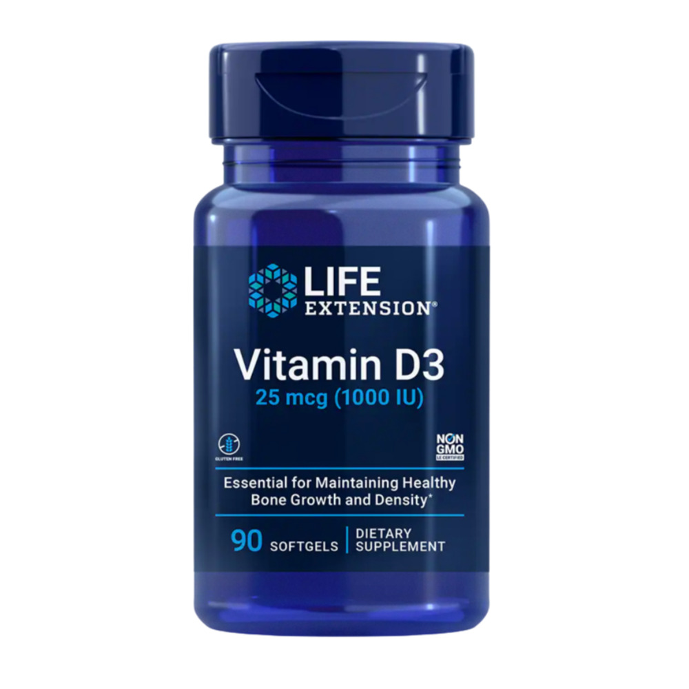 라이프익스텐션 <b>비타민</b>D <b>Vitamin</b> D3 25mcg 1000IU 90정