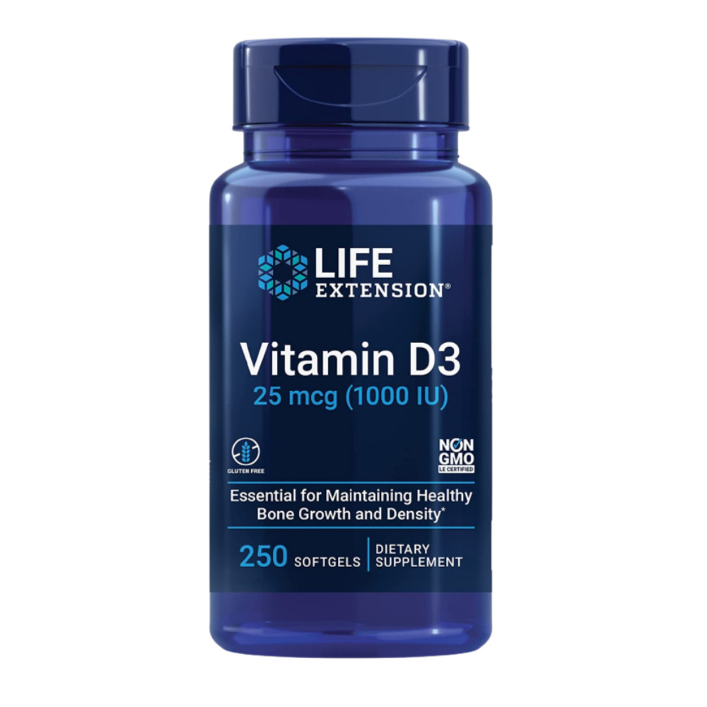 라이프익스텐션 <b>비타민</b>D <b>Vitamin</b> D3 25mcg 1000IU 250정