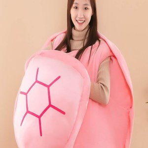 거북이 등껍질 옷 쿠션 입는 인형 베개 착용 인싸템 핑크 꿀잠 선물