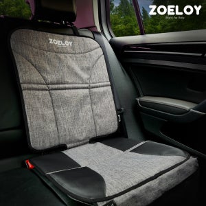 조이로이 카시트 보호매트 논슬립 ISOFIX 설치가능 멜란지 그레이
