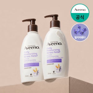 아비노 고보습 민감피부 진정 바디로션 스트레스릴리프(라벤더향), 354ml, 2개