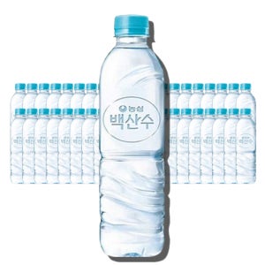 농심 백산수 무라벨 500ml, 40개