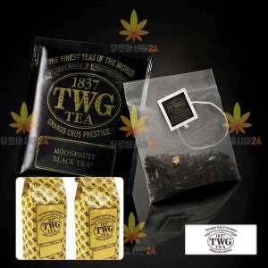 TWG 럭셔리 실크 50티백 셀렉션 대용량 문후르츠 블랙(Moonfruit Black)