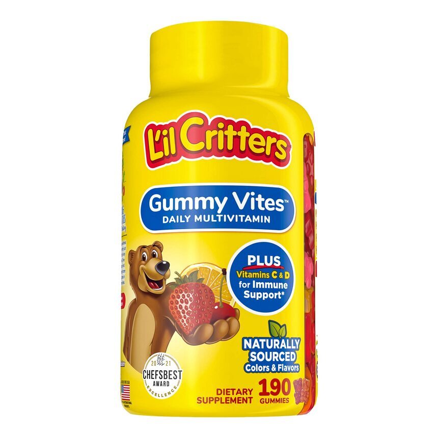 <b>Lil Critters</b> <b>릴 크리터스</b> 키즈<b>영양제</b> 키즈 멀티비타민 190정