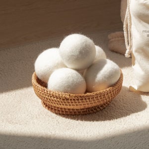 건조기 양모볼 건조기볼 건조기먼지제거 울드라이어볼 6개입+파우치