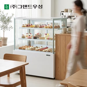 우성 제과 쇼케이스 사각형 700 2단 소형 냉장 빵 제과 케익 케잌 카페 화이트