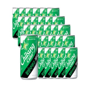 롯데칠성음료 칠성사이다 제로 250ml x 30캔 미니 탄산 캔음료