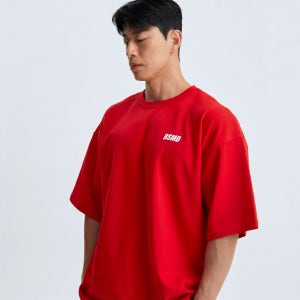 비스트모드 심플로고 헬스 오버핏 반팔 티셔츠 무지 짐웨어 BSMD