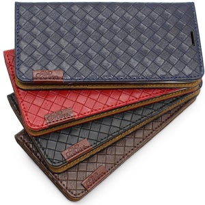 갤럭시A 마이즈 2포켓 플립 가죽 지갑 다이어리 케이스 레드, 갤럭시A퀀텀-A71 5G용