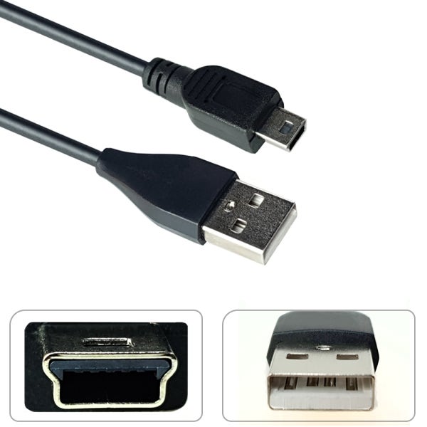 USB 2.0 미니 5핀 케이블 1M B타입 외장하드 하이패스 디카 톡톡펜 드림펜 충전 연결선