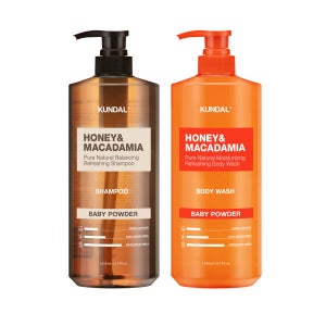 쿤달 네이처 샴푸1058ml 1개+퓨어 바디워시1058ml 1개