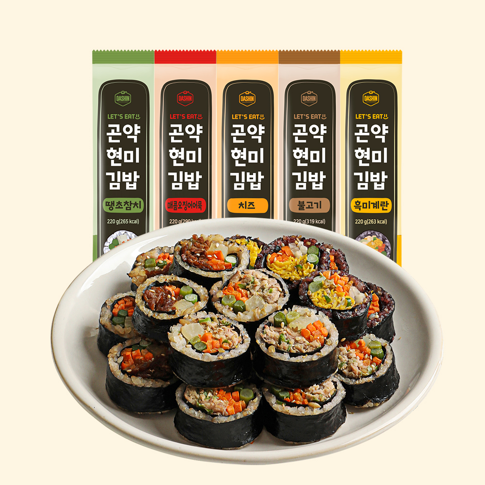 곤약 현미 김밥 불고기 제품 이미지