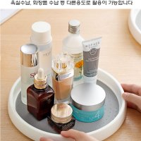 씨드F&B 논슬립 360도 회전트레이 주방정리 양념통 화장품 정리 회전쟁반