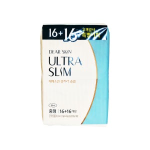 깨끗한나라 디어스킨 에어엠보 중형기획(16p+16p) 생리대