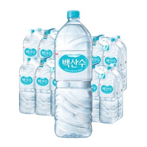 백산수 유라벨 2L, 24개