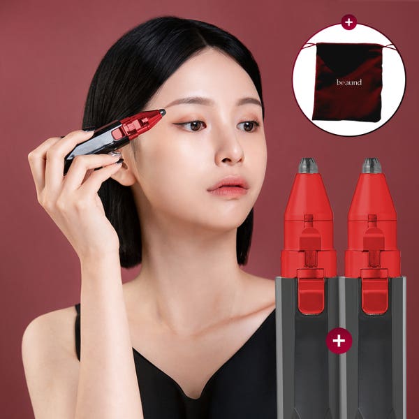 뷰앤디 전동 눈썹 정리기 눈썹칼 바리깡 제모기 다듬기 잔털 지우개 면도기 코털제거기