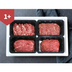 혼합선물세트 1+등급 / 업진안살 앞치마살 국거리 불고기 각 400g (합 1.6kg)
