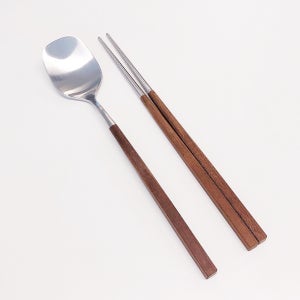 골든벨 메이플우드 사각 수저세트 신혼부부 집들이 선물 백화점 고급 수저 숟가락 젓가락