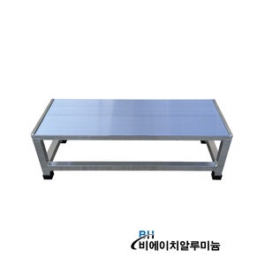 비에이치 알루미늄 논슬립 1단 800 안전 경량 계단 발판 발받침대 사다리