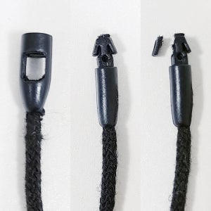 택끈 44 반품방지 면끈 블랙 20cm 100개 행택끈 행택실 라벨끈