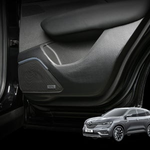 더뉴 QM6 튜닝 용품 가죽 도어커버 카본