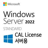 Windows Sever Standard 2022 CAL LTSC 기업 전용 영구 라이선스(2Core)