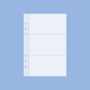 6공 다이어리 속지 명함 카드 수납 포켓 A6 현금 바인더 챌린지