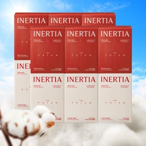 [4700만장 완판템] [12팩] 이너시아 더 프리즘 유기농 생리대