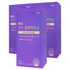 뉴트리코어 맥스 글루타치온 30매 x 3박스