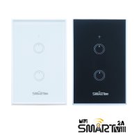 스마트빌 IoT wifi 터치 조명 전등 원격제어 타이머 스마트홈 음성인식 2구 스위치