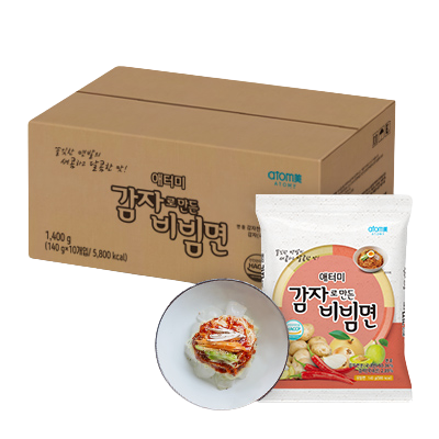 애터미 비빔면 라면 감자 냉 온