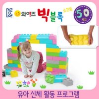 [와이즈아이] 빅블록 소프트 파스텔 (50피스) / 대형 점보 블록