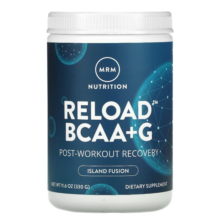 MRM RELOAD BCAA＋G <b>운동 후</b> 회복 아일랜드 퓨전 330g(11.6oz) US 직배송