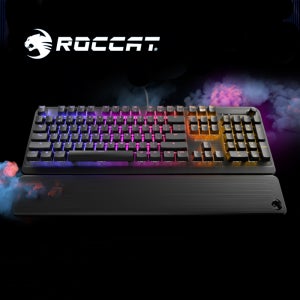 [국내 정품] 로켓 PYRO 멤브레인 RGB 게이밍 키보드 KR (적축) 팜레스트 포함