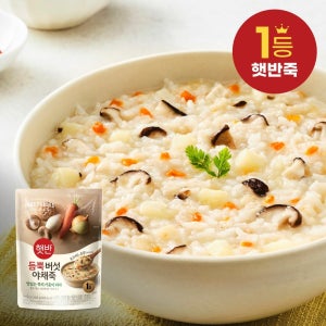 햇반 듬뿍 버섯야채죽 420G, 5개
