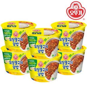 오뚜기 오삼불고기 덮밥 계란국 315g X 6개 컵밥 즉석밥
