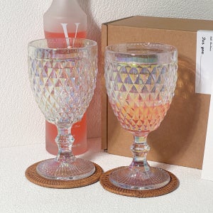 와인잔 오로라 고블렛잔 2인 세트 맥주컵 고블렛 집들이선물 신혼부부 결혼선물 300ml