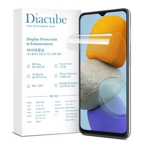 [빠른지문인식/깨지지않음] 다이아큐브 갤럭시용 슬림강화 9H 고경도 듀얼유리코팅 저지문 액정보호필름 갤럭시 버디2-점프2 공용, 2매입