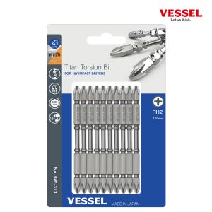 베셀 토션드릴비트 BW-313 110mm 1판 10개입 마그네틱