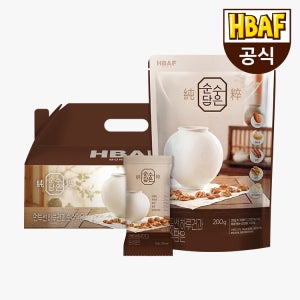 HBAF 바프 먼투썬 하루견과 순수담은 (선물세트 30봉, 50봉, 100봉 대용량 블랙) 아몬드,피칸,캐슈넛,호두