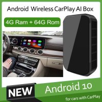 안드로이드 10 Carplay Ai 박스 무선 애플 자동 동글 HDMI TV Headrest MonitorCar 지능형 시스템 벤츠 전자 CALSS