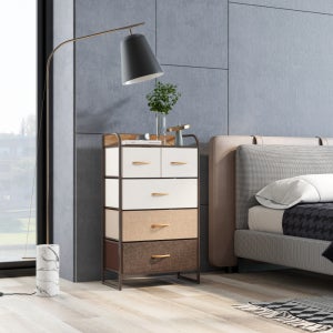 엑스코아 4단 서랍장 와이드 600 원목 철제 미니 옷 드레스룸 틈새 이동식 모듈