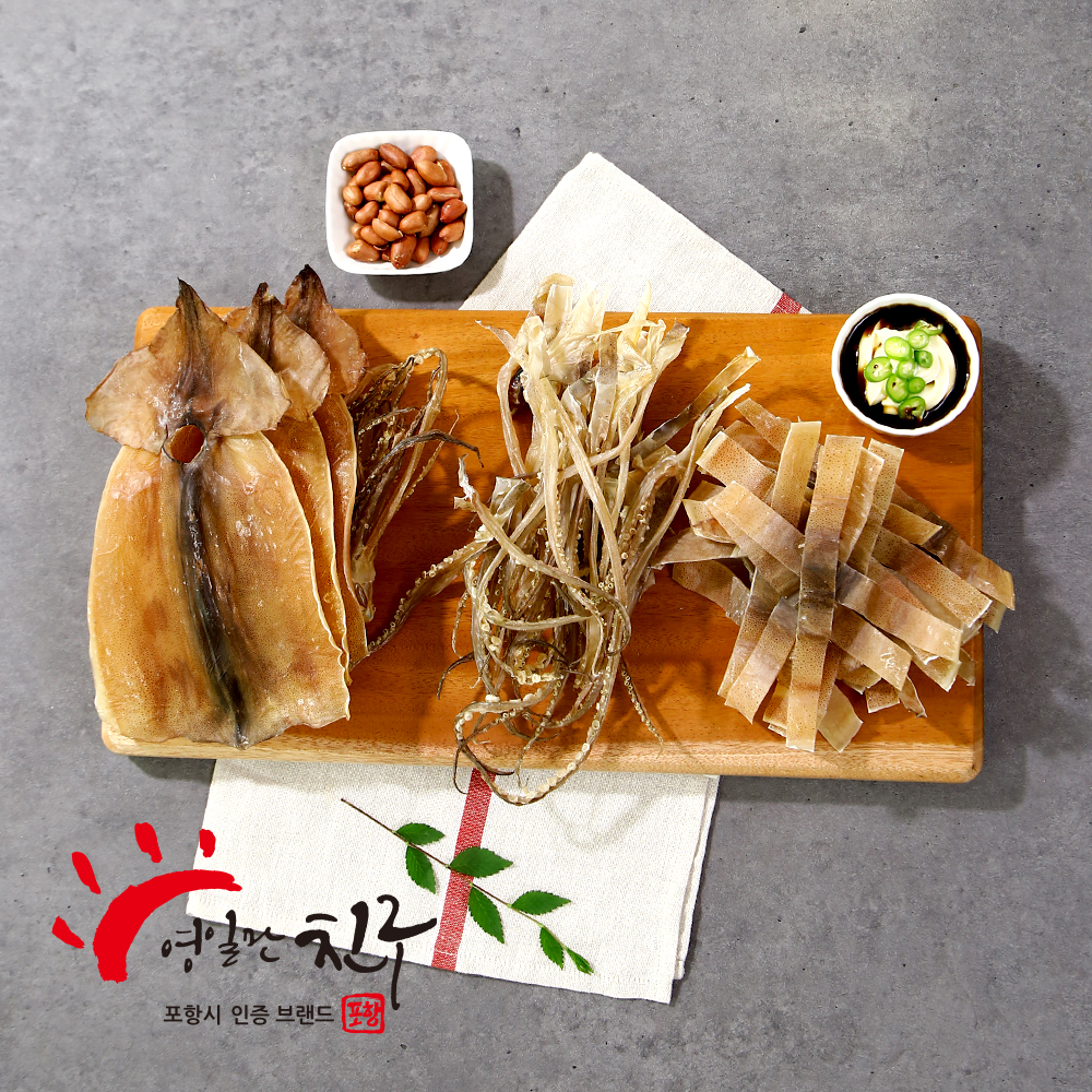 영일만친구 국내산 마른 오징어 동해안 구룡포 피데기 건조 손질 건 오징어 10미 450g, 1개