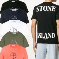 [갤러리아] [StoneIsland]스톤아일랜드 컴파스 백프린팅 반팔 티셔츠 72152NS89 72152NS89