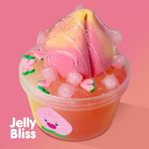 피치샤벳 점섞슬 샤베트 슬라임 230ml+복숭아잼45ml+점토